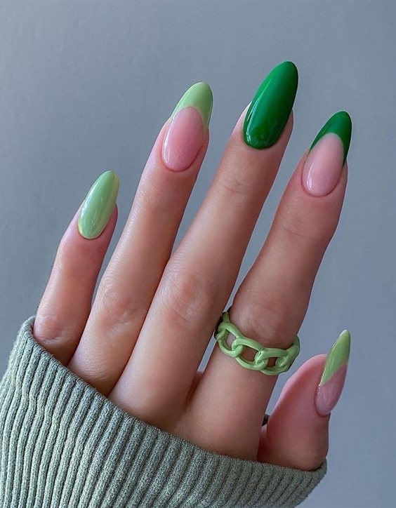 Fresh Green Nail Ideas for Stylish Girls
