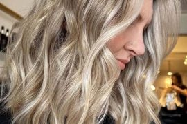 Amazing Lob Styles with Blonde Shades