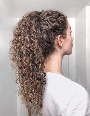 Ponytail Curly Hairstyles & Haircuts for Teenage Girls