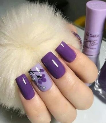 Fresh Purple Nail Ideas for Teenage Girls