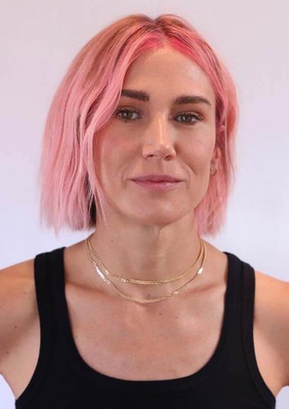 Unique Pink Bob Haircuts for Girls