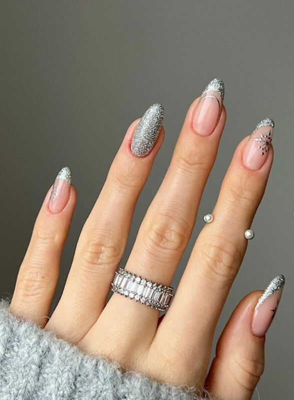 Glitter Accents nails