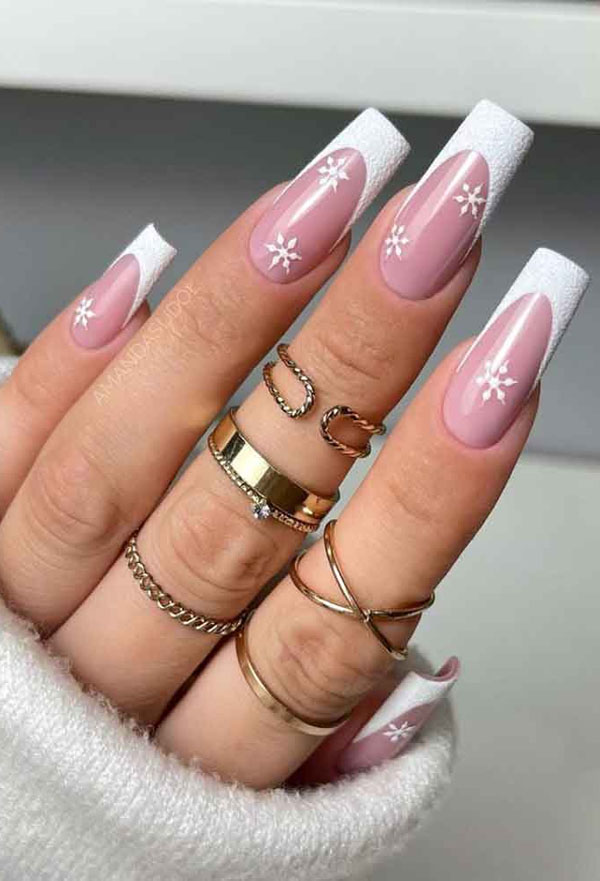 Pretty Winter Nails Classy