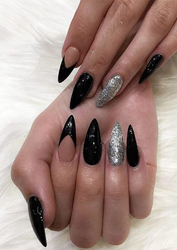 Simple gothic nail designs